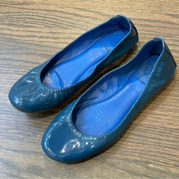 Tory Burch Eddie Smooth Patent Leather Ballet Flat size 7 - Picture 1 of 10